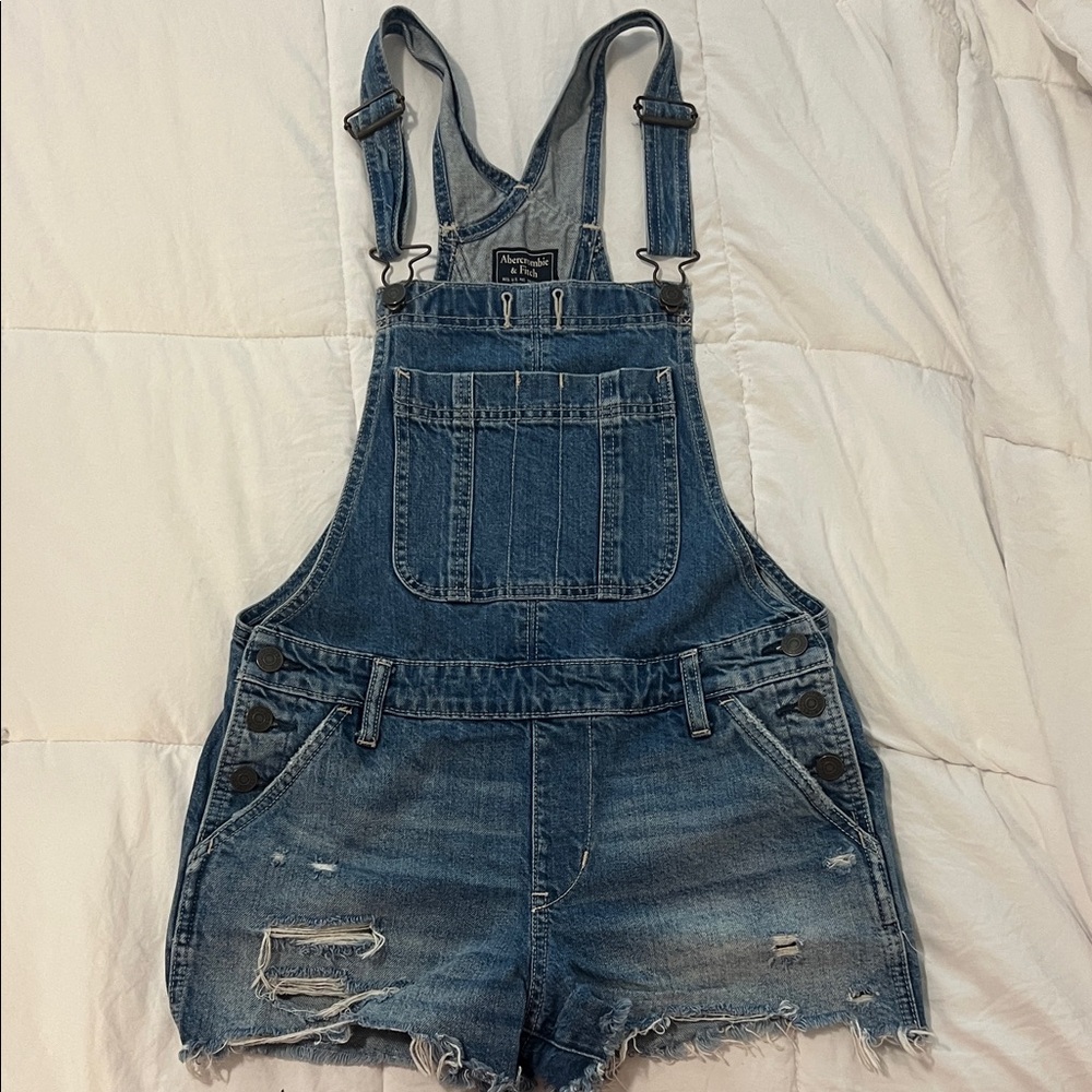 Abercrombie & Fitch Blue Denim Romper